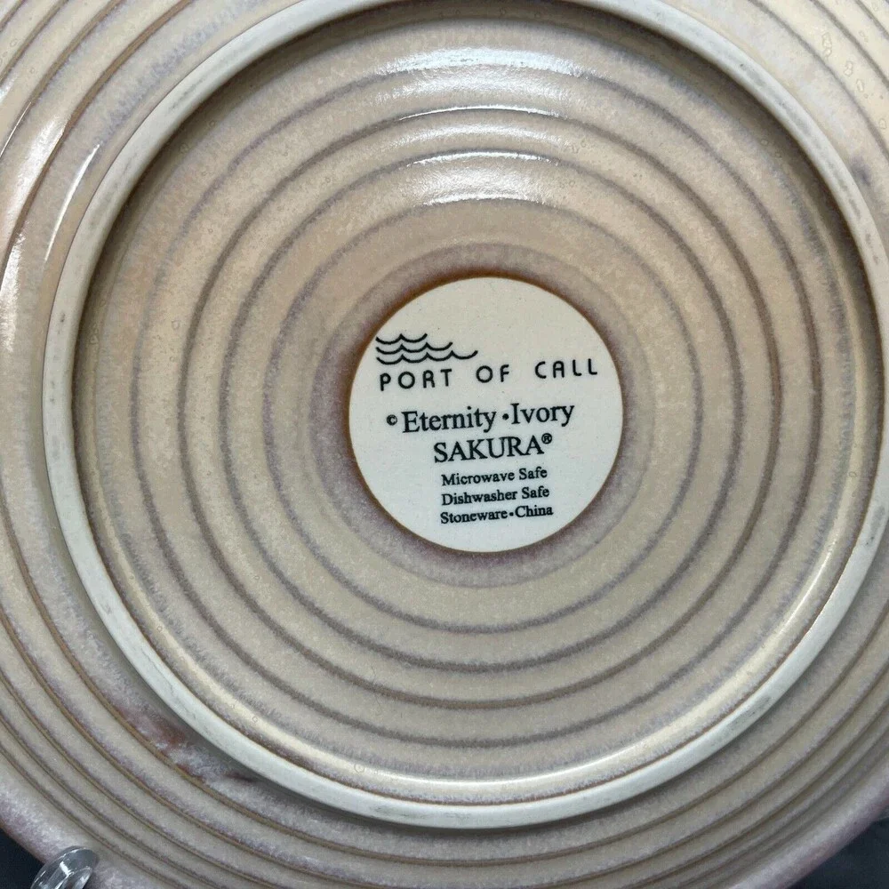 Sakura Eternity Ivory Port‎ of Call Salad Plate Rings 8 3/8